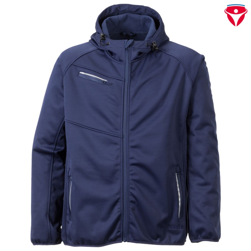 Planam Outdoor Fog Softshelljacke mit Reflexapplikationen