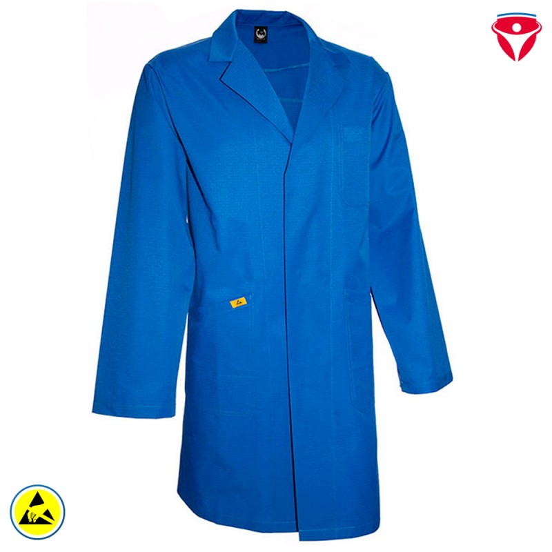 ESD Herren Berufsmantel langarm | royalblau