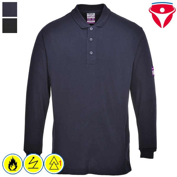 PortWest FR10 flammhemmendes, antistatisches Polo-Shirt