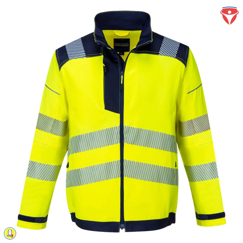 PortWest T500 Warnschutzjacke PW3 modern geschnitten