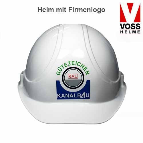 VOSS individuell bedruckte Bauhelme Industriehelme | Druck optional