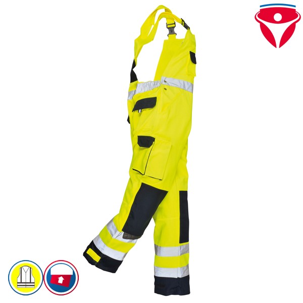 PortWest TX52 günstige Warnschutz Latzhose Dijon