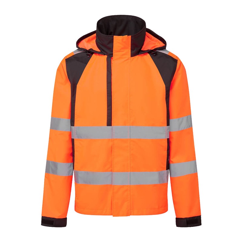 PortWest CD860 Warnschutz Regen Jacke Klasse 3