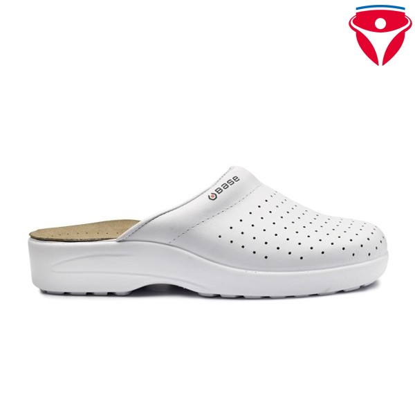 Base Neon Hygiene Clog B0550 komplett Leder