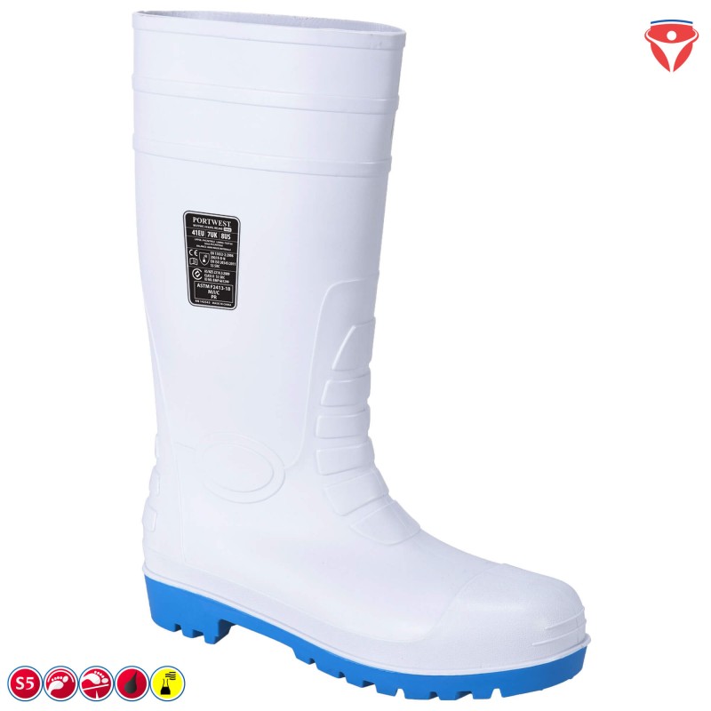 Sicherheitsgummistiefel S5 chemikalienfest | PortWest FW95