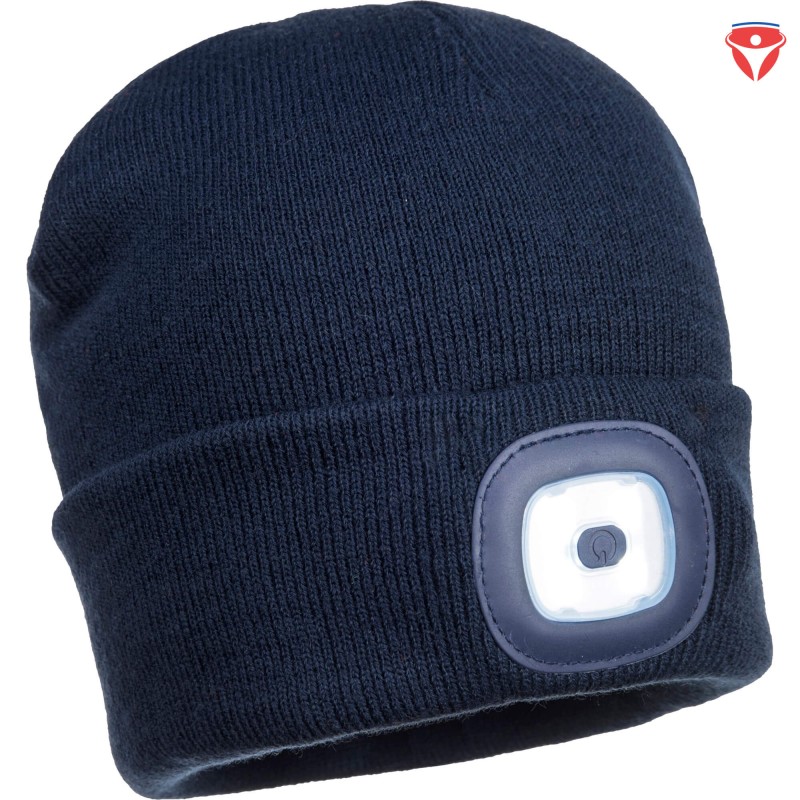 PortWest B029 Mütze mit LED wiederaufladbar