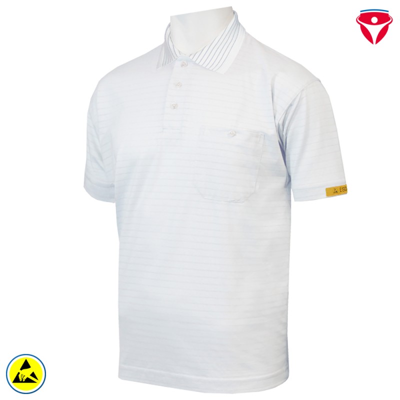 HB ESD Polo-Shirt ConducTex kurzarm einfarbig