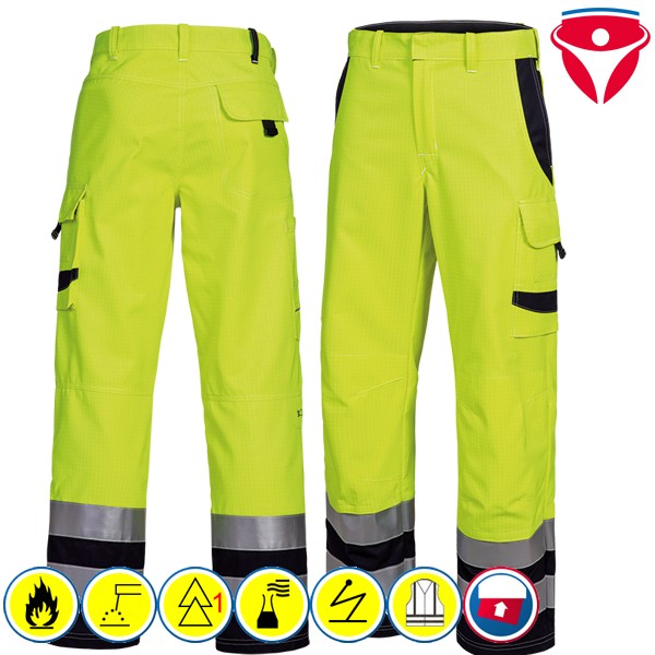 Leichte MultiNorm Warnschutzhose 1-lagig