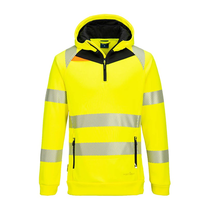 PortWest DX482 Warnschutz Kapuzen Sweat Shirt