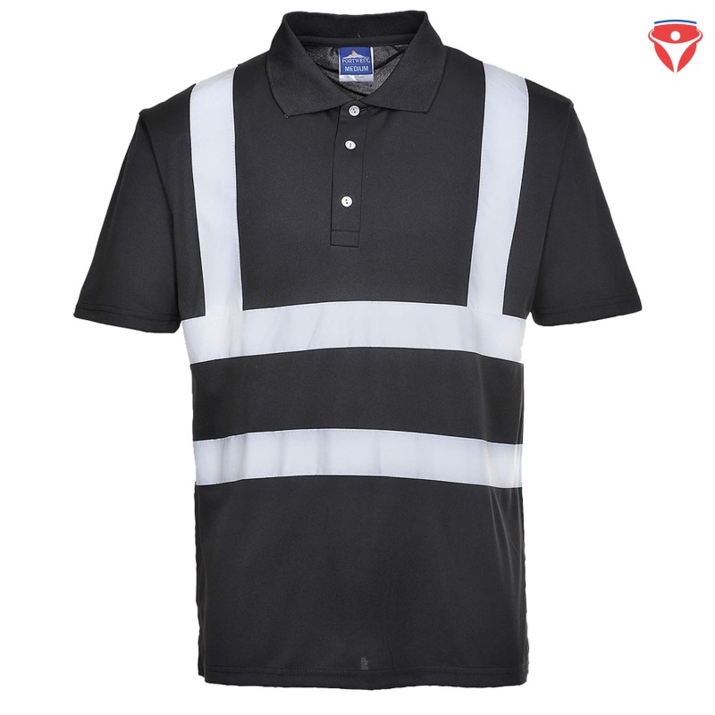 PortWest F477 Iona Polo-Shirt mit Reflexstreifen