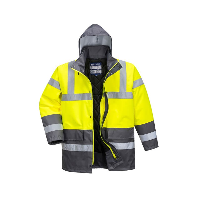 PortWest S466 Warnschutz Wetterschutz Jacke | gefüttert