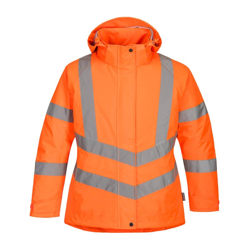 PortWest LW74 Damen Warnschutz Winterjacke