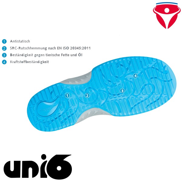 Abeba Uni6 1765 S3 Halbschuhe