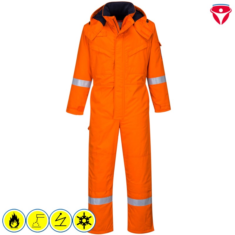 PortWest FR53 flammhemmender Antistatik Winter Overall