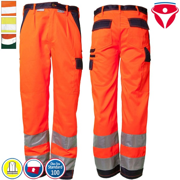 Planam Warnschutz Hose | 2-farbig