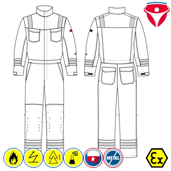 Metallfreier MultiNorm Overall 6011 81