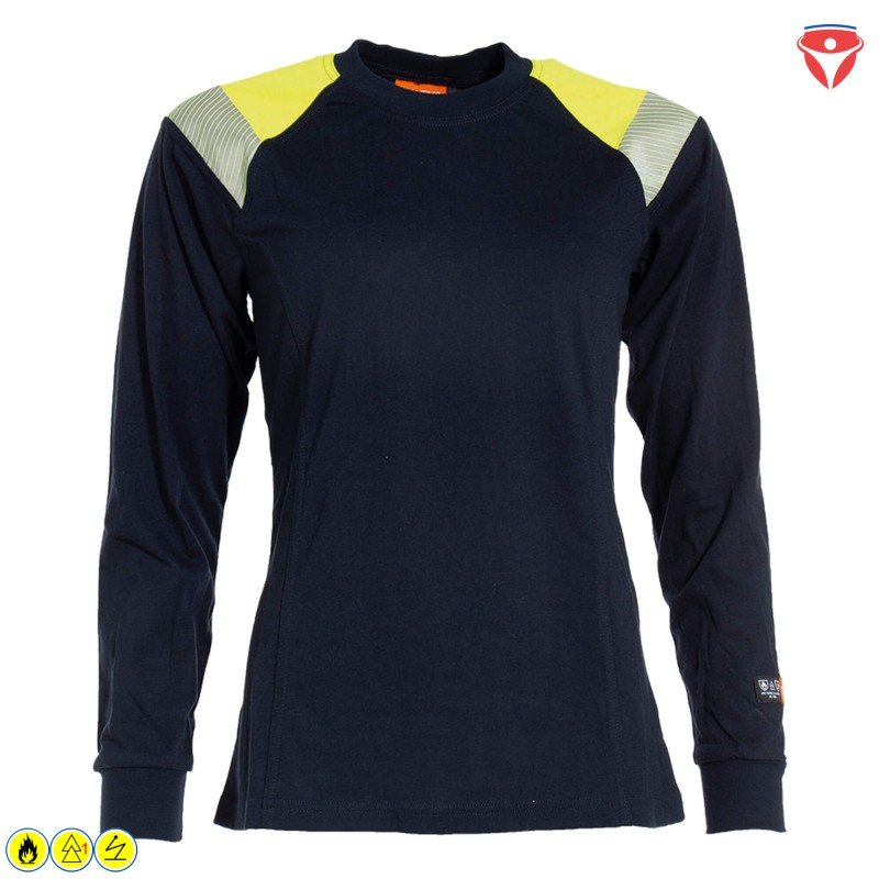 Tranemo FR Damen Shirt 6373 89 mit HiVis Material