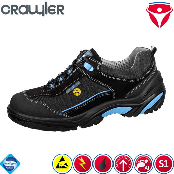 ABEBA ESD 34571 sehr leichte S1 Sicherheitsschuhe mit Alukappe mit ESD Kennzeichnung