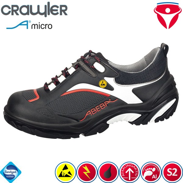 ABEBA 34502 leichte ESD S2 Sicherheitsschuhe mit ESD Kennzeichnung