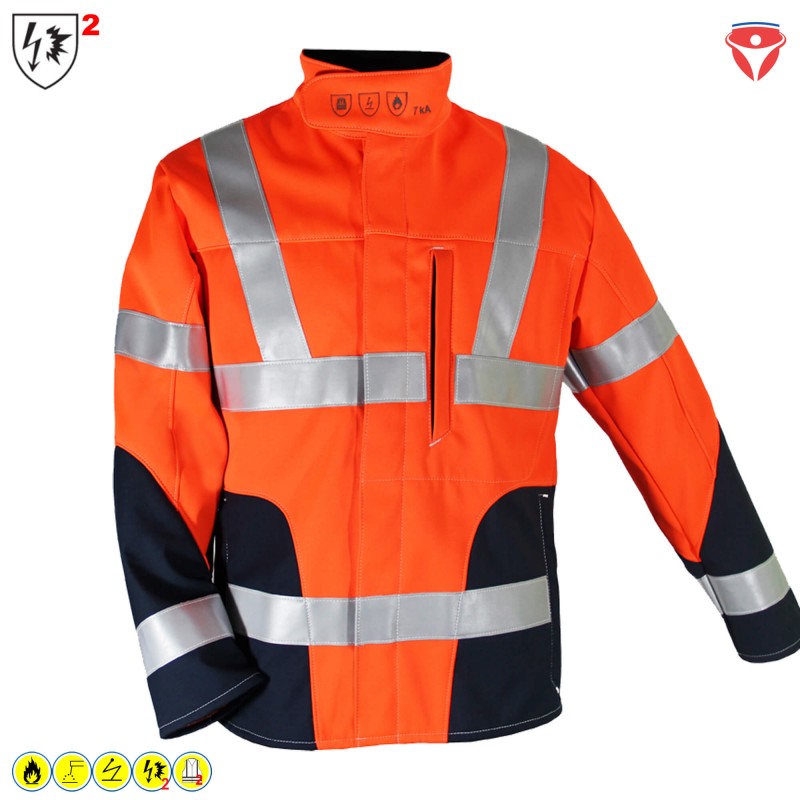 HB Hi Vision Warnschutz Softshell Jacke