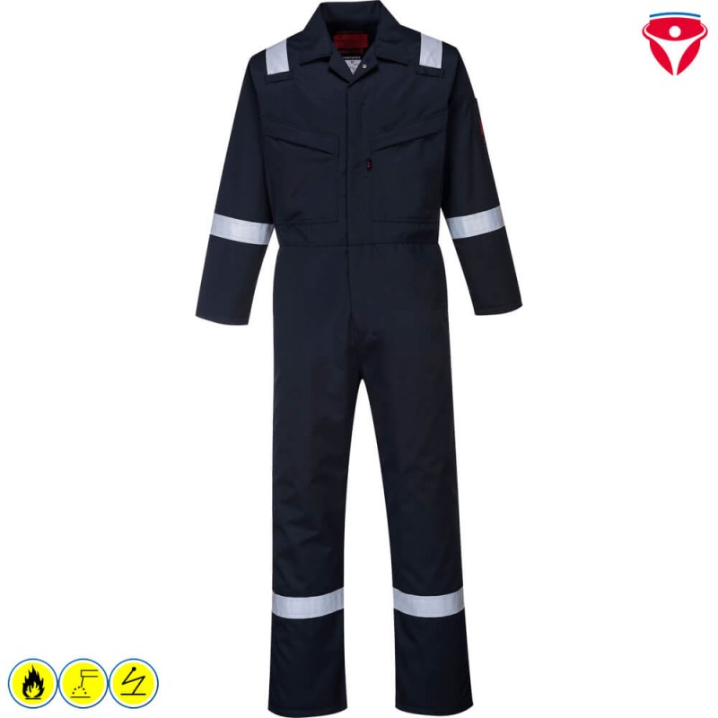PortWest AF50 AraFlame Platinum Overall | leichte Flammschutzkleidung