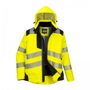 Herren Winter Sicherheitsjacke Warnschutzjacke neonfarben Padded Safety Gr.S-4XL 