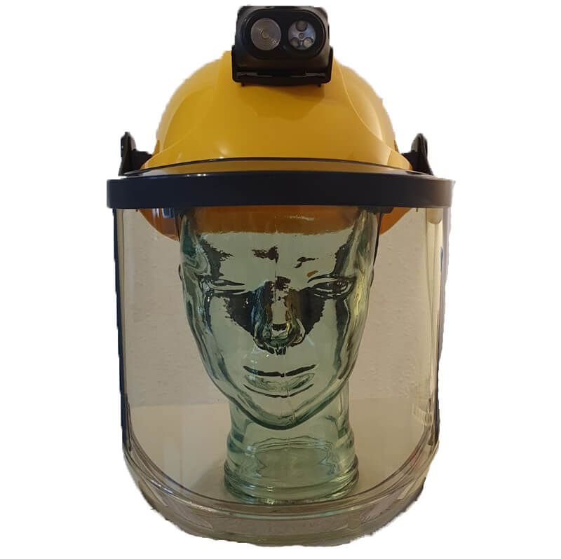 Artilux HEAD2 Helm mit Visier und Stirnlampe Schutz vor