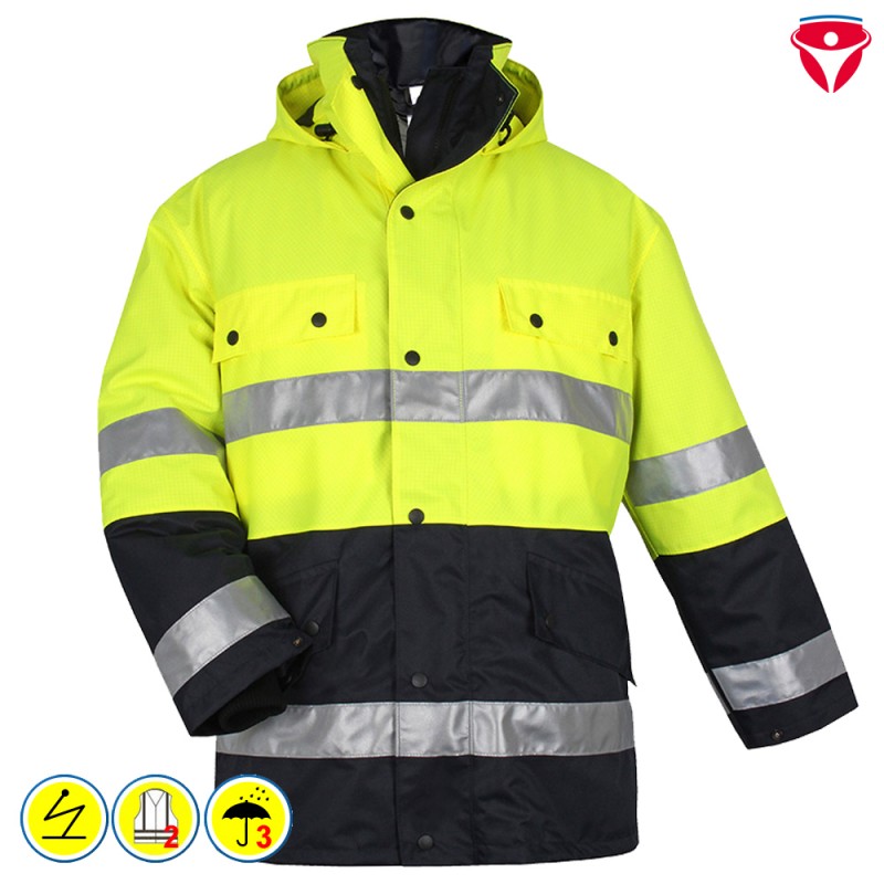 HB Warnschutz Parka mit Antistatik EN 1149-5