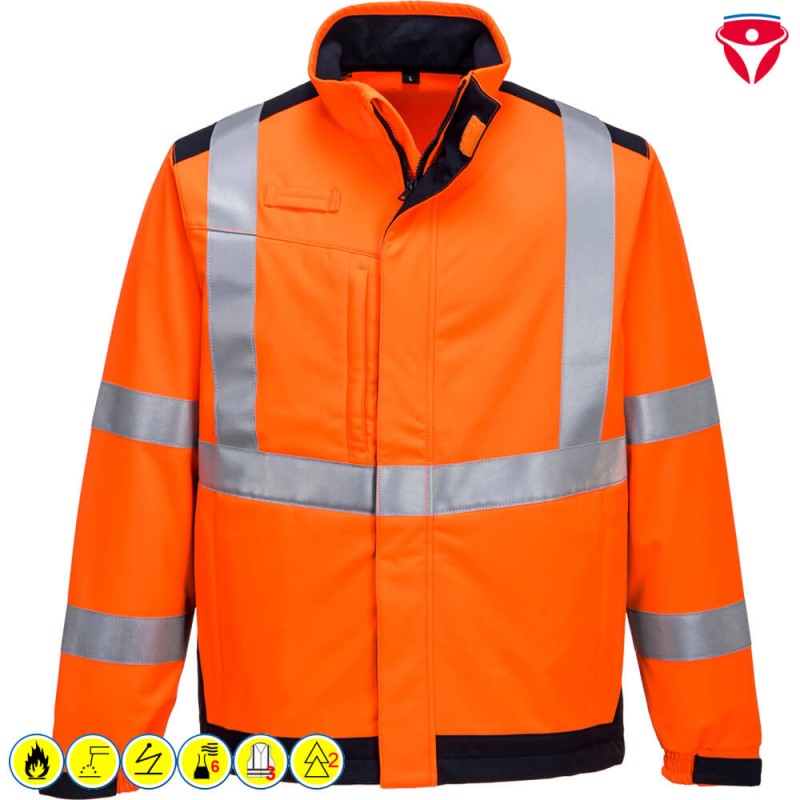 PortWest MV72 ModaFlame MultiNorm ARC Softshelljacke | Klasse 2