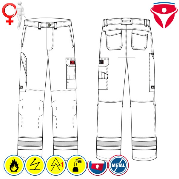 Tranemo MultiNorm Damen Bundhose metallfrei 6028 81