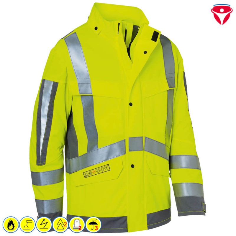 Kübler Protectiq High Vis Wetterjacke arc2 Form 1395 | 7 kA