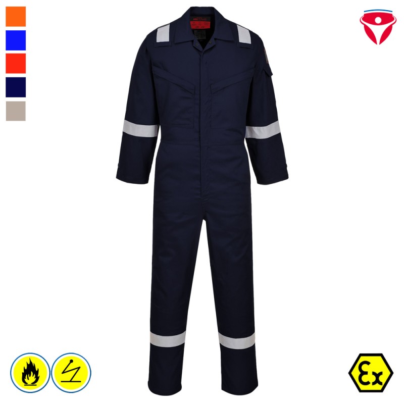 PortWest AF73 extrem leichter MultiNorm AraFlame Silver Overall