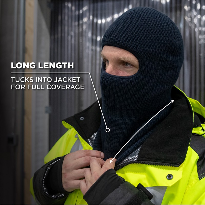 N-Ferno 6829 Freezer Sturmhaube Gesichtsmaske 2-lagig Rippenstrick