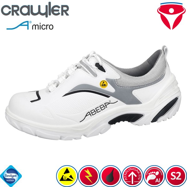 ABEBA 34504 sportliche ESD S2 Sicherheitsschuhe mit leichter Alukappe