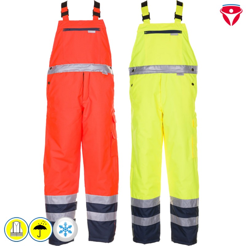 Planam Warnschutz Winter Latzhose