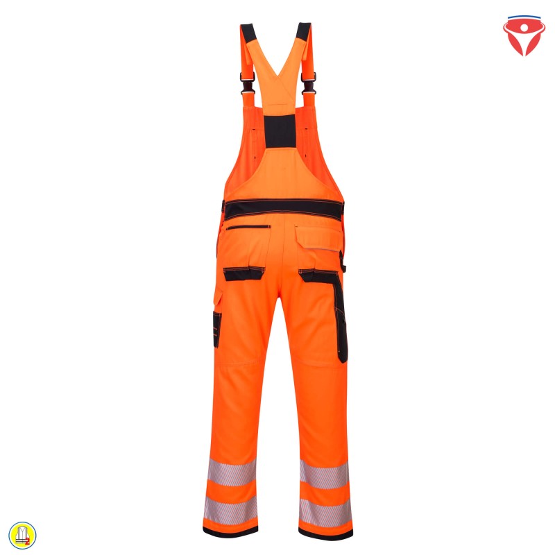 PortWest PW344 Warnschutz-Latzhose