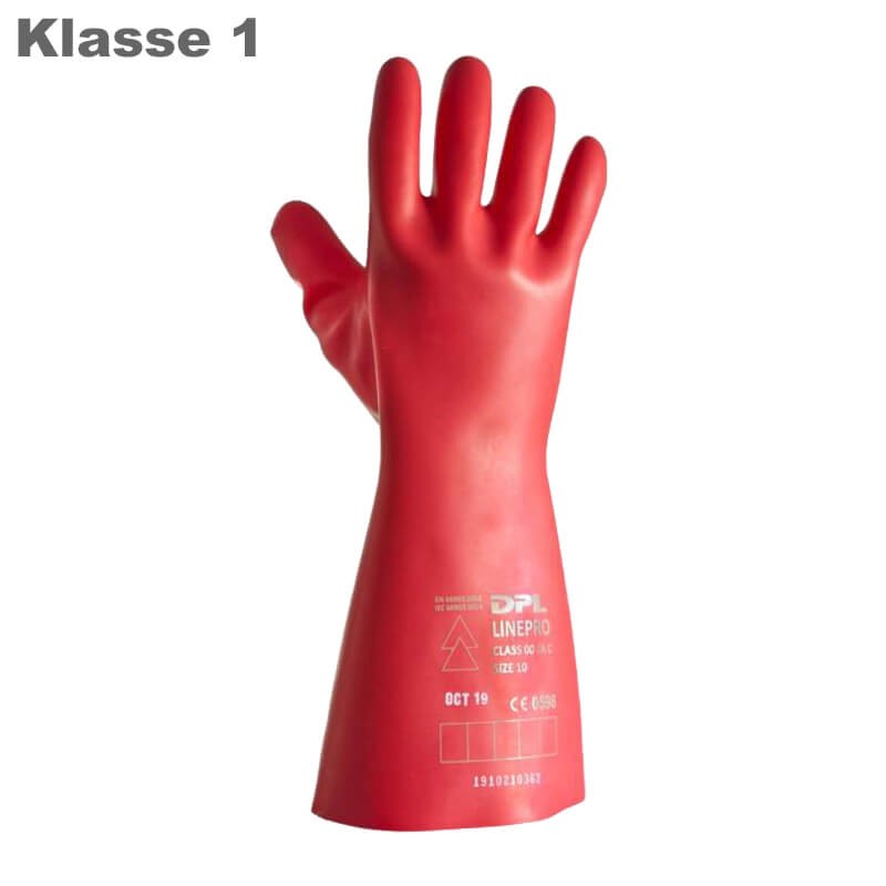 Isolierende Elektriker Schutzhandschuhe Klasse 1 | 7500 Volt AC