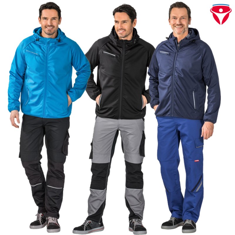 Planam Outdoor Fog Softshelljacke mit Reflexapplikationen