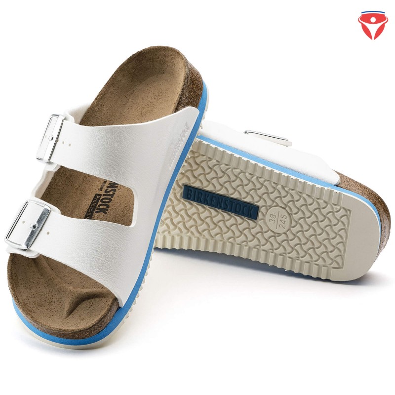 Birkenstock Arizona SL Super Grip Sandale mit Birko Flor Fussbett