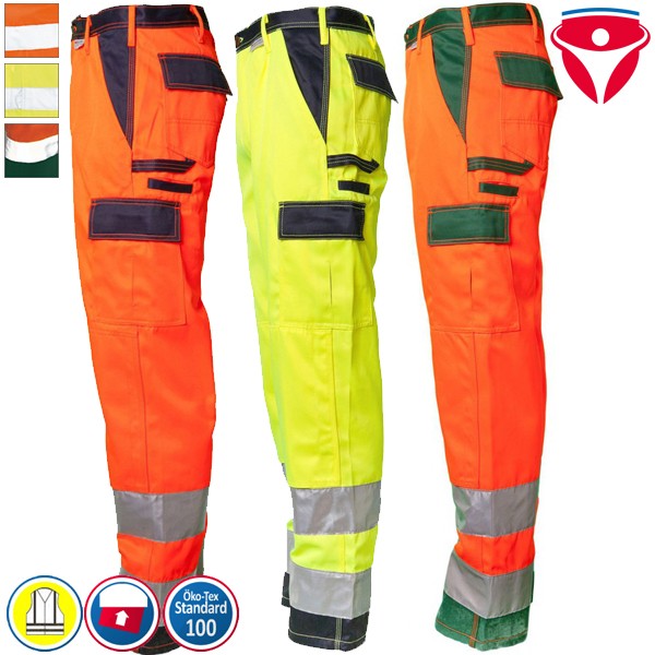 Planam Warnschutz Hose | 2-farbig