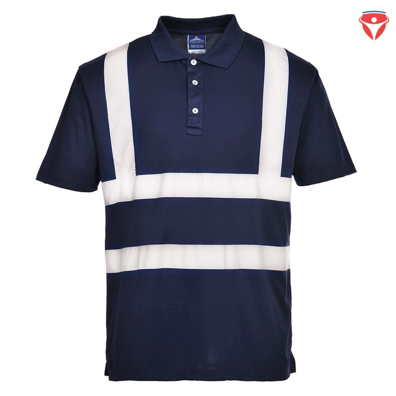 PortWest F477 Iona Polo-Shirt mit Reflexstreifen
