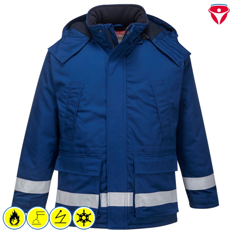 PortWest FR59 flammhemmende Antistatik Winterjacke