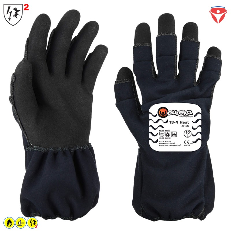 Handschuhe Störlichtbogen Klasse 2 | schwer entflammbar | schnittfest