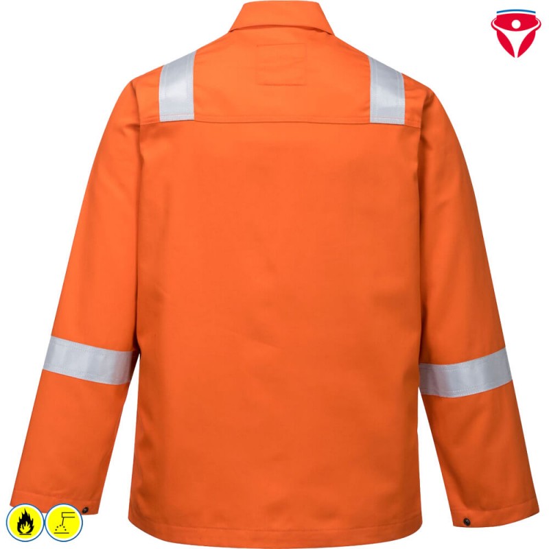 PortWest BZ13 BizWeld IONA Schweisser Jacke mit Reflexstreifen