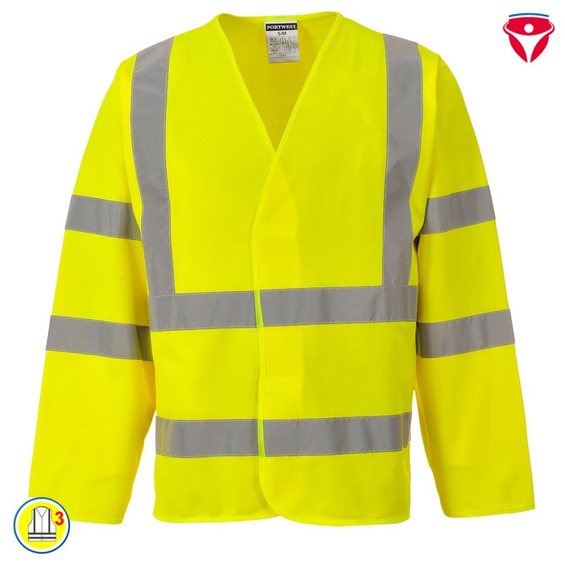 PortWest C473 Warnweste langarm Klasse 3