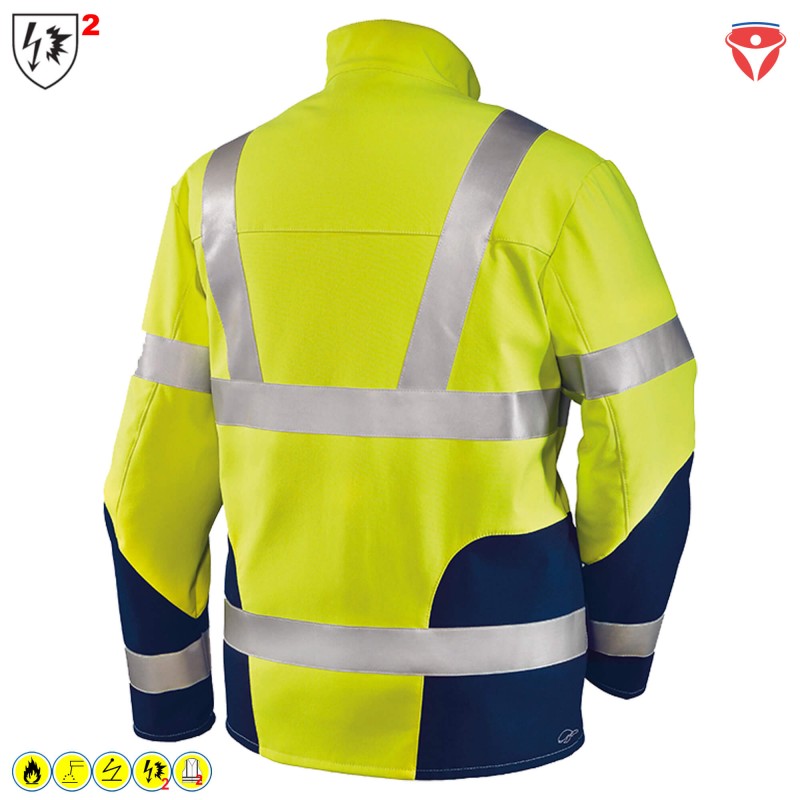 HB Hi Vision Warnschutz Softshell Jacke