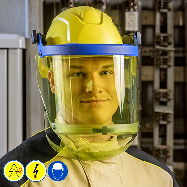 Uvex Elektriker Schutzhelm für Visiere Störlichtbogen Klasse 2