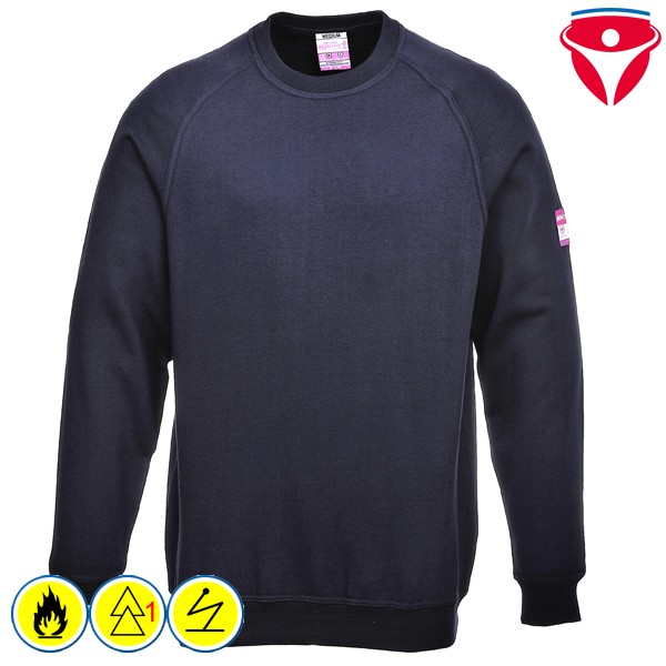 PortWest FR12 flammhemmendes antistatisches Sweatshirt