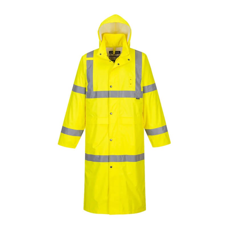 Warnschutz Regenmantel H445 Klasse 3