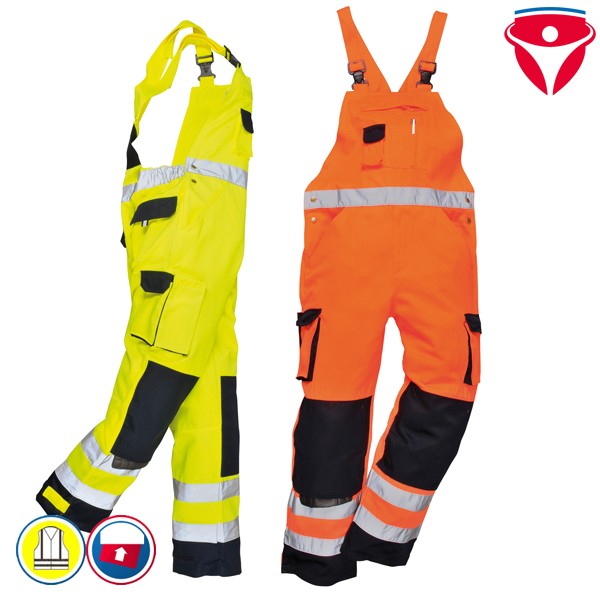 PortWest TX52 günstige Warnschutz Latzhose Dijon